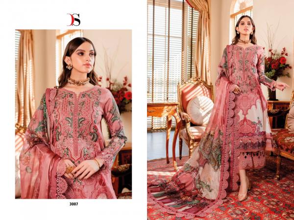 Deepsy Firdous Solitaire 3 Cotton Designer Pakistani Suit Collection